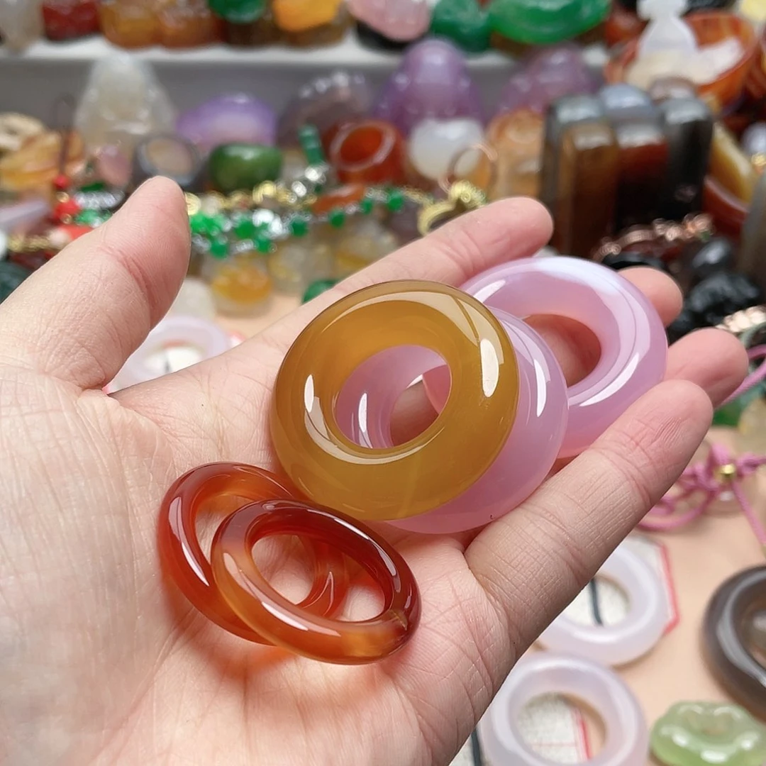 玛瑙/玉髓颈饰合金闹*