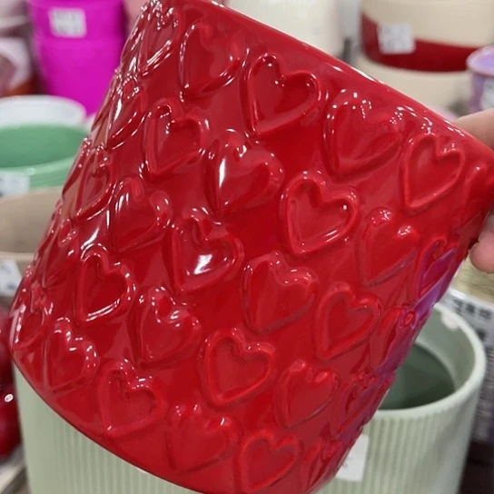 多肉绿植陶瓷花盆9.9包邮，有孔