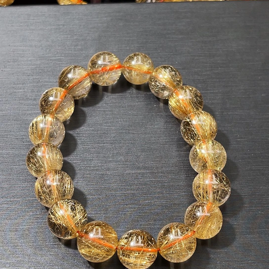 爆***花手串未镶嵌发晶钛晶