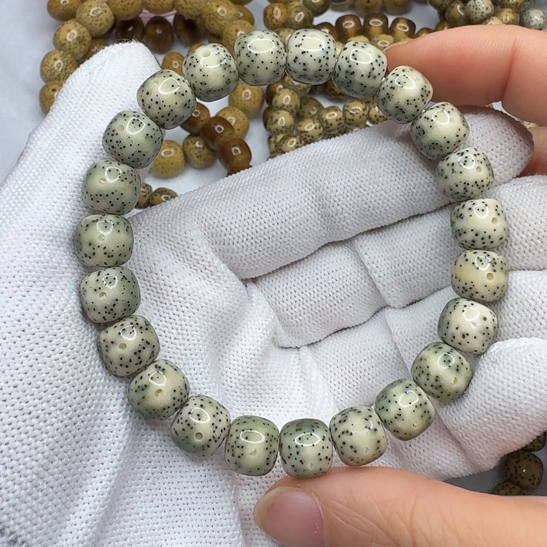手串星月菩提10冰青花小通体无烟花
