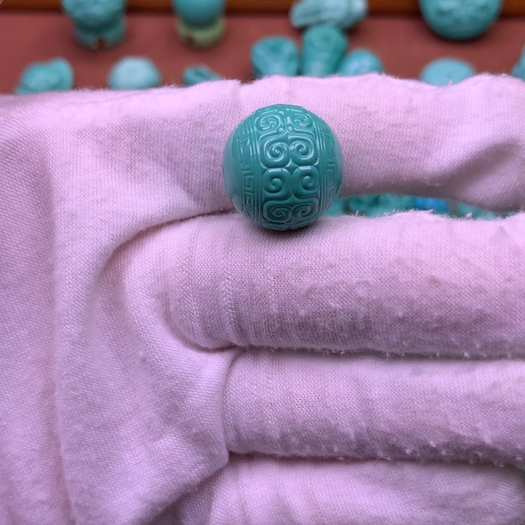 一***࿐原生态散珠配珠回纹珠卡17.5