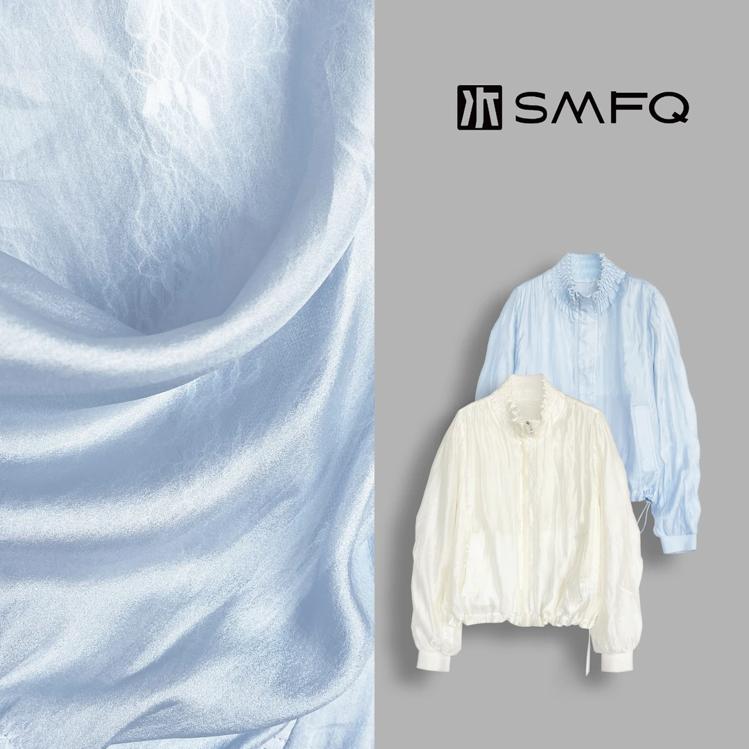 水木夫妻“海盐味”丝光透气春夏薄款百搭外套上衣女