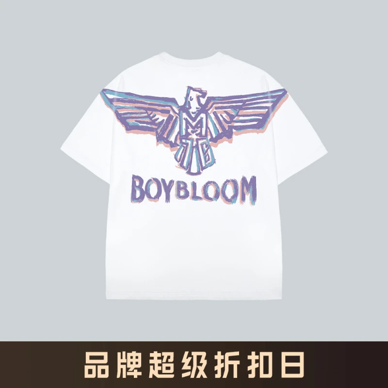 【海外仓品牌折扣款】百搭时尚夏季圆领情侣纯棉T恤男女同款