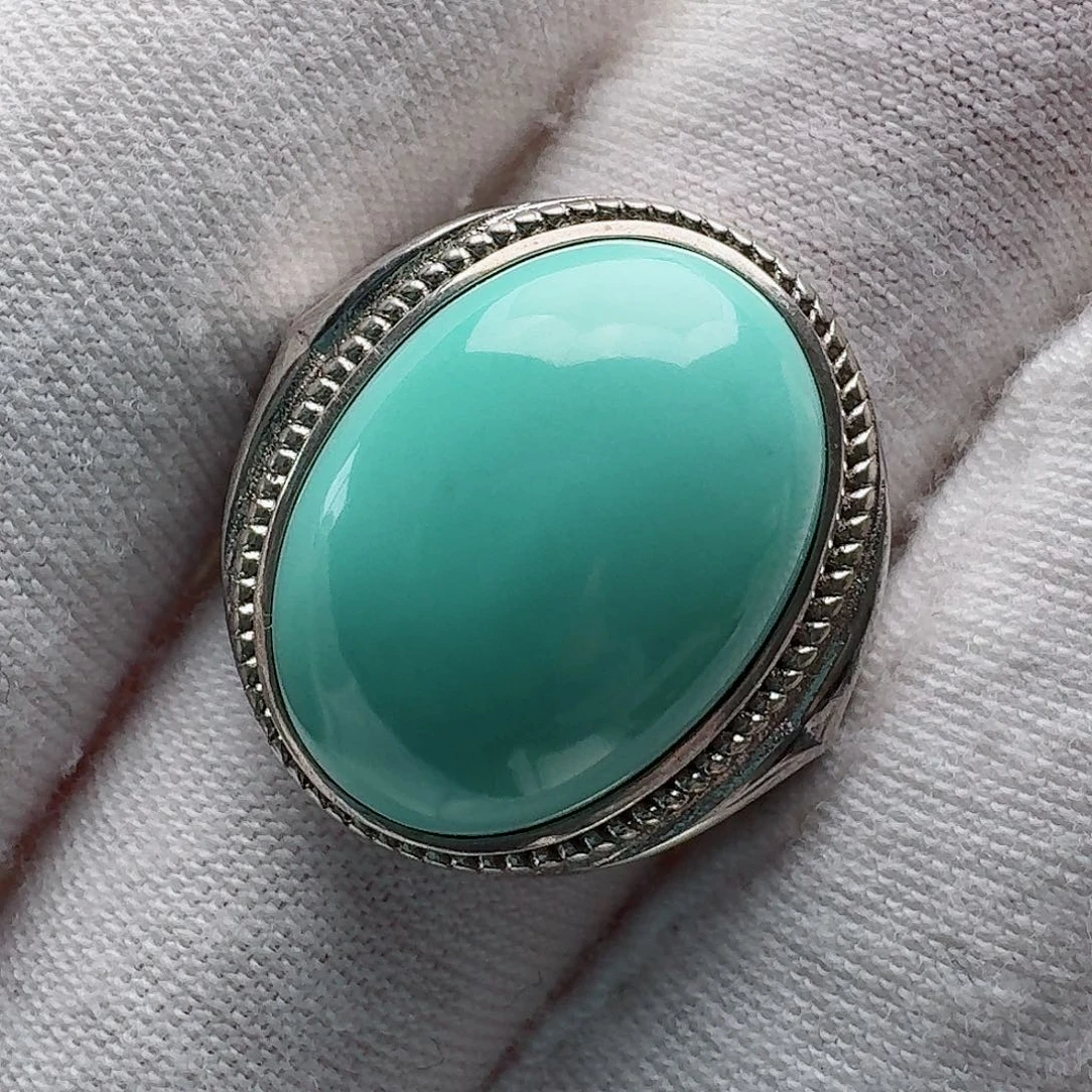 绿松石银S925镶嵌珠宝奇石