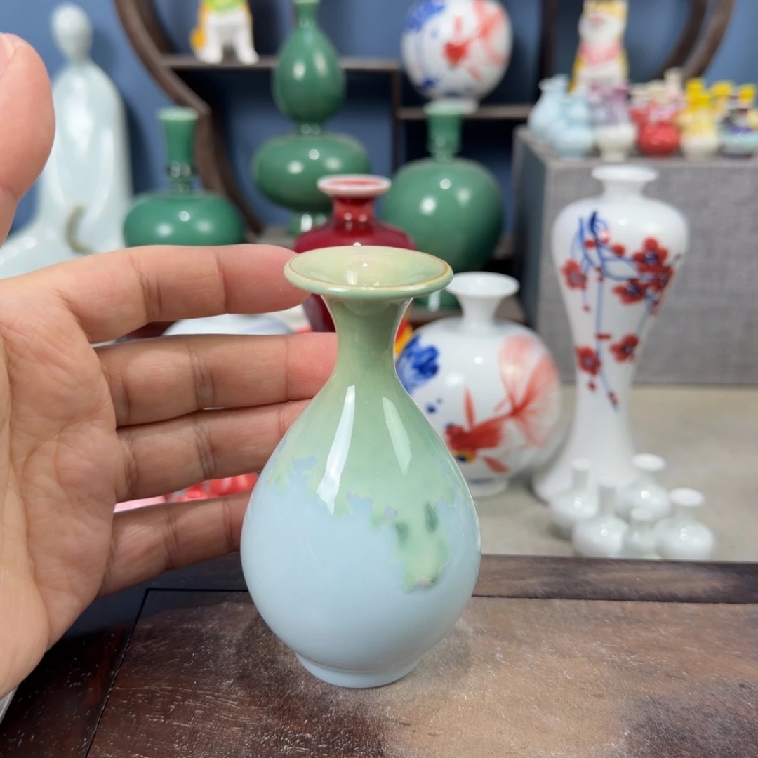 陶瓷手工小花器摆件