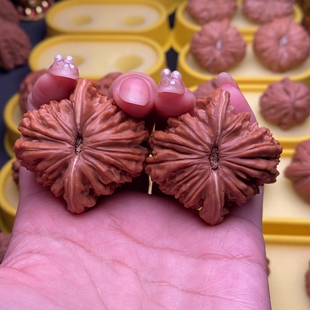 吊坠文玩核桃Y*拱桥楼43尺头茬