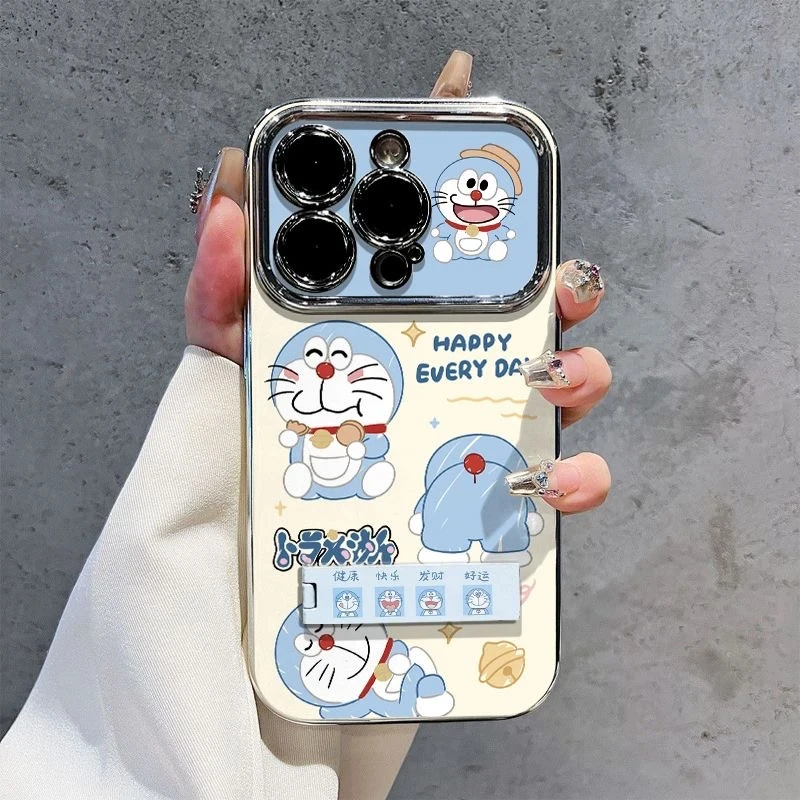 可爱叮当猫适用iPhone13/16promax手机壳14苹果15网红x卡通12防摔