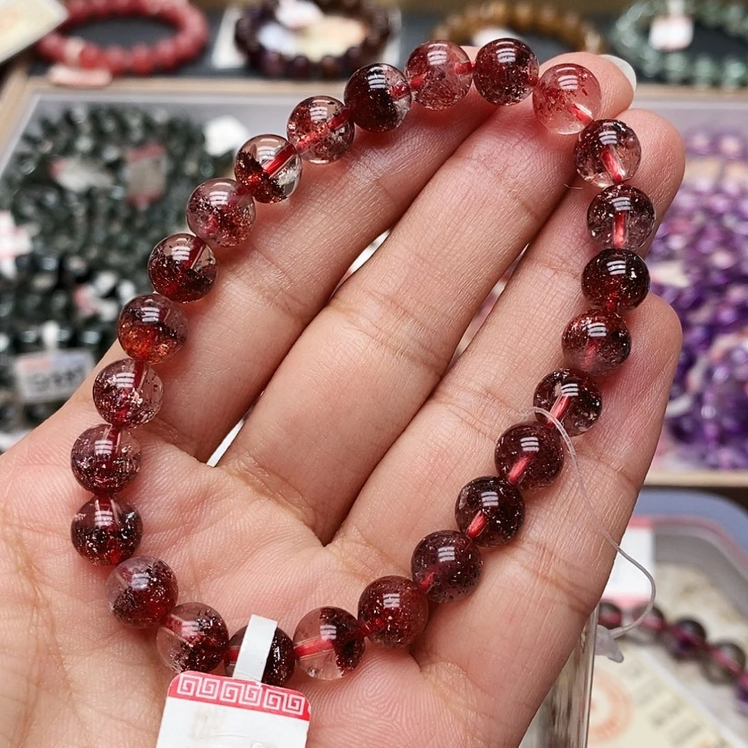 未镶嵌手链水晶高货金草莓8m N189