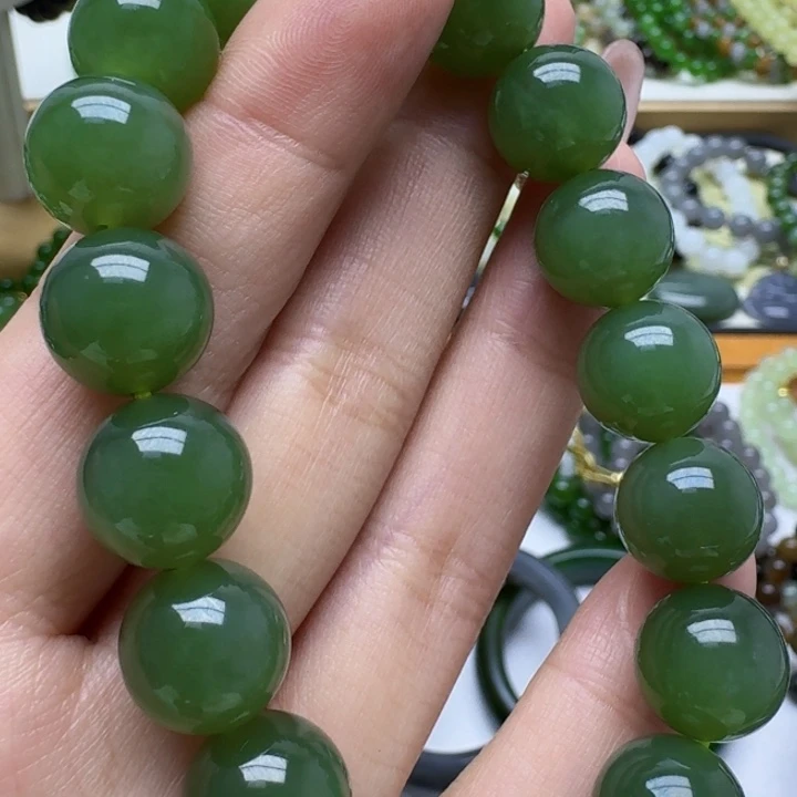 和田玉未镶嵌手链