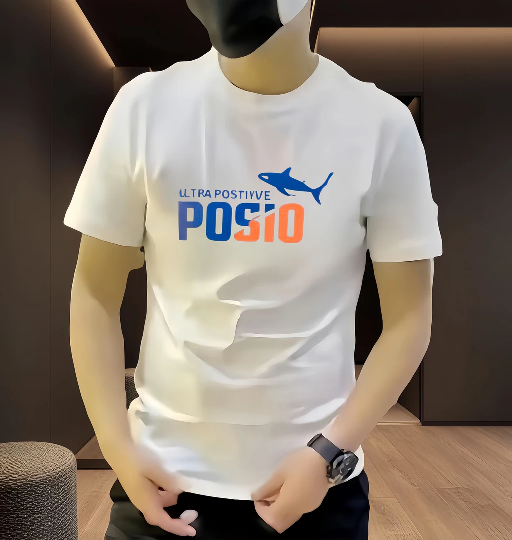 美式痞帅重磅纯棉短袖T恤男士2025新款潮牌百搭宽松圆领上衣服夏i