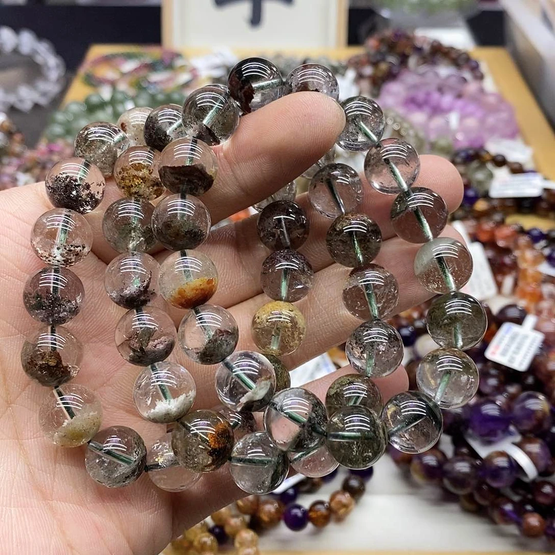 水晶手链未镶嵌多样性发货发一条