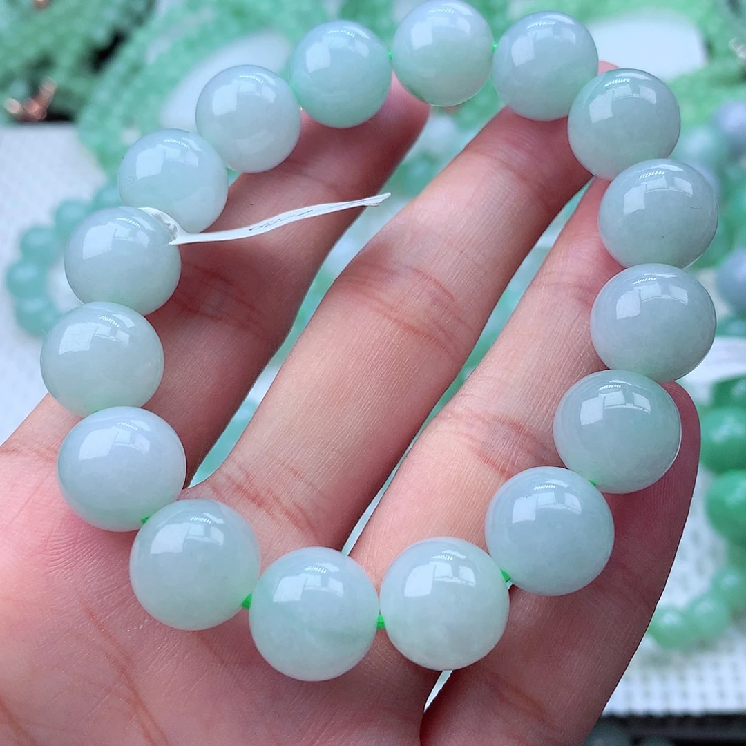 翡翠未镶嵌毛衣链卡13