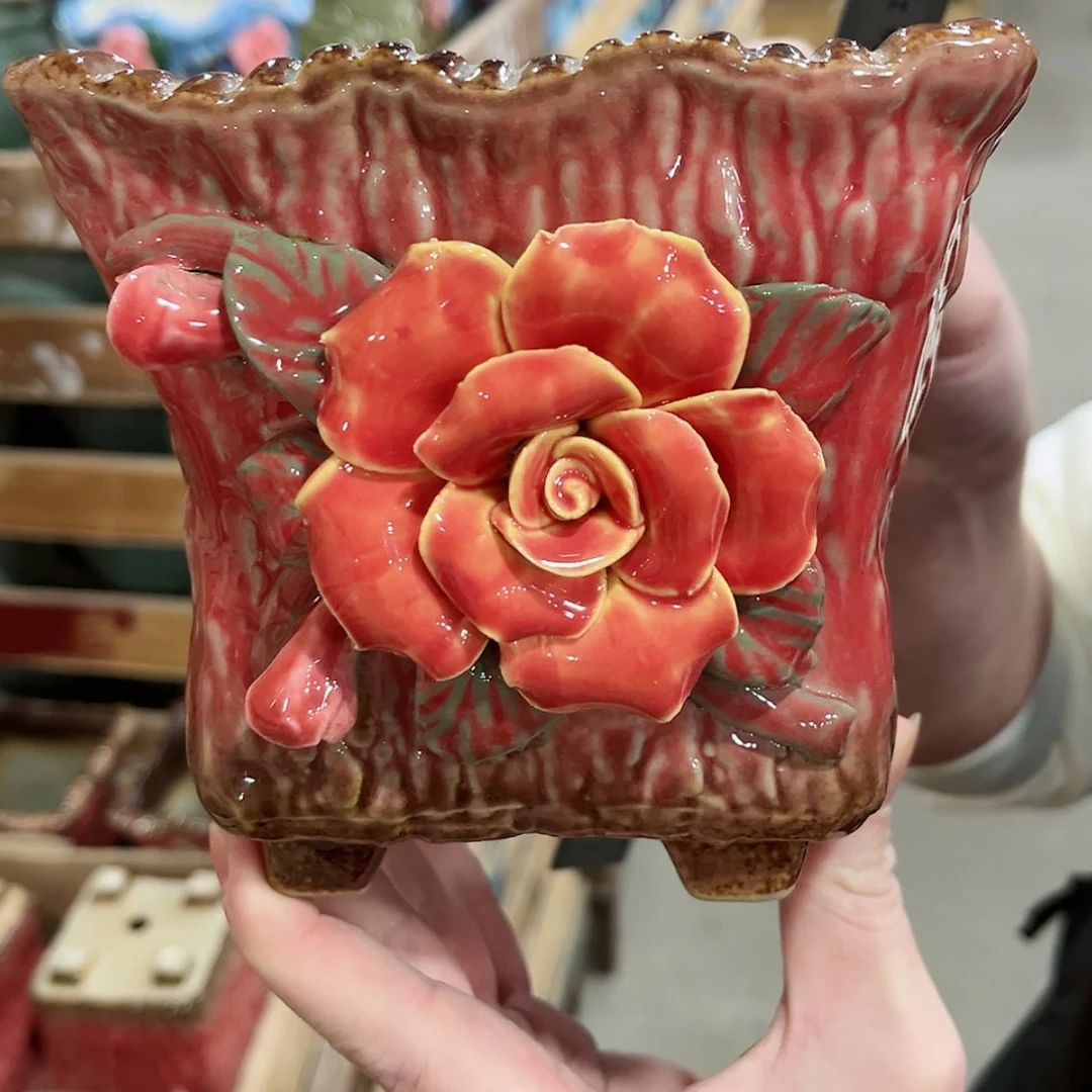 【闪购商品】陶瓷陶瓷多肉植物花盆