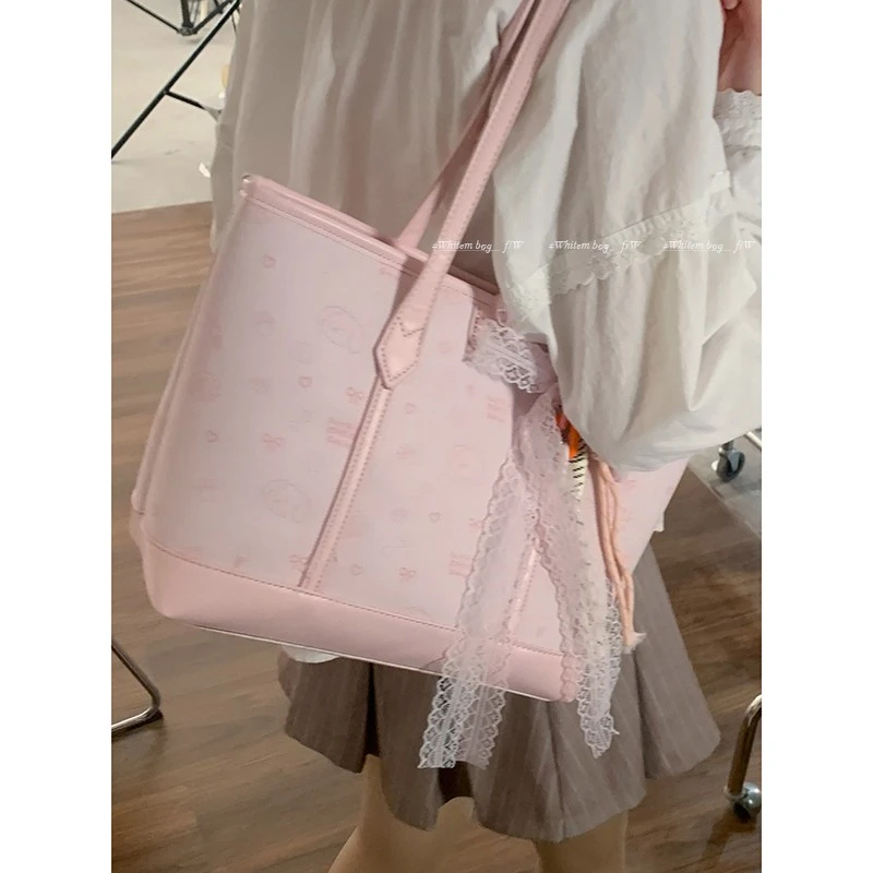 大容量手提包包女2025新款春季时尚可爱单肩包学生百搭通勤托特包