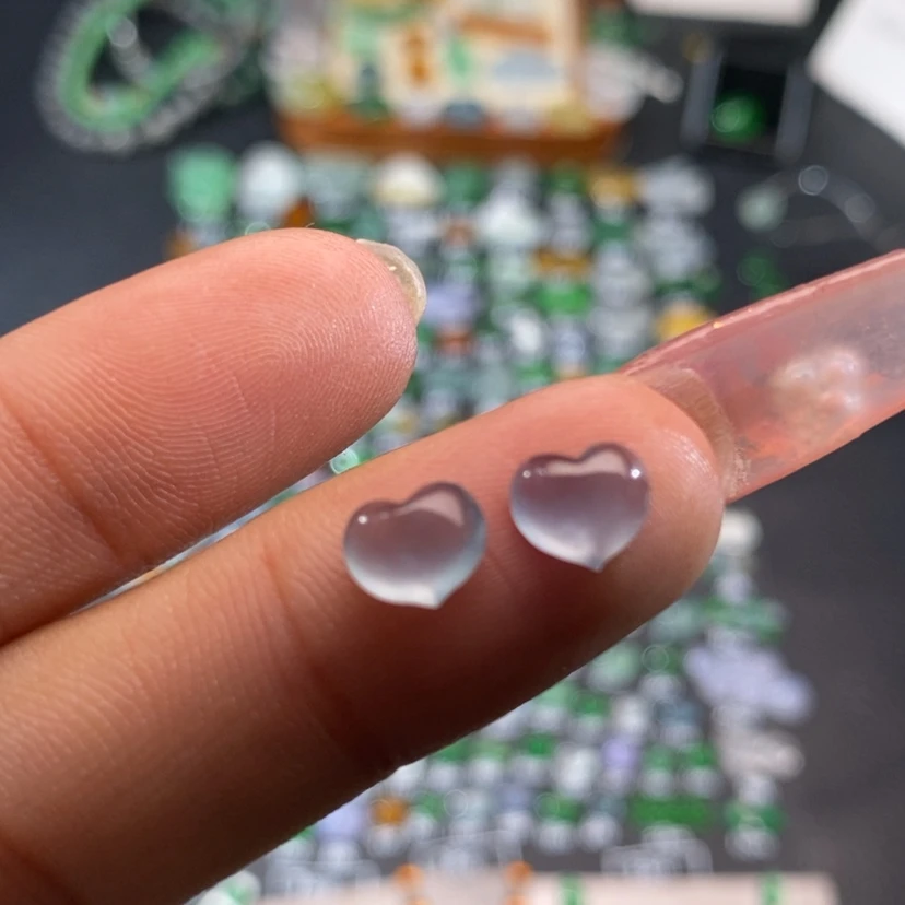 【闪购商品】翡翠挂件未镶嵌爱心