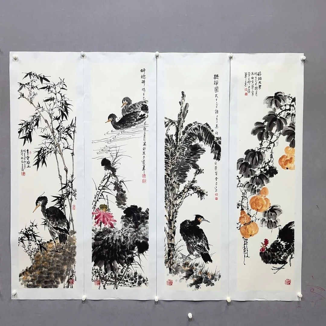 国画亲笔手绘放心去藏