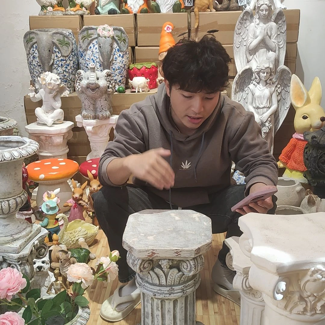 合成树脂复古45厘米罗马柱