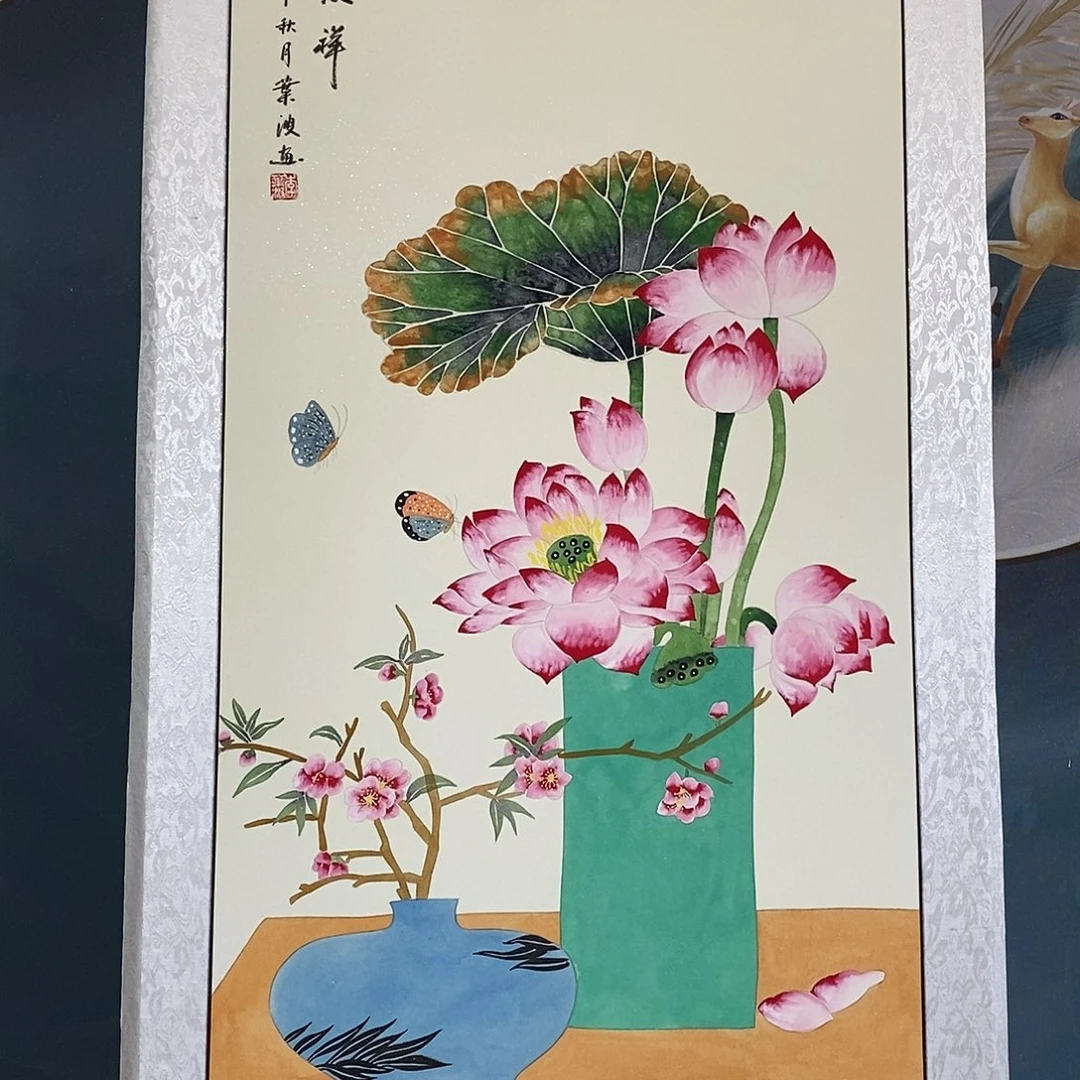 国画带框尺寸62✖️122厘米