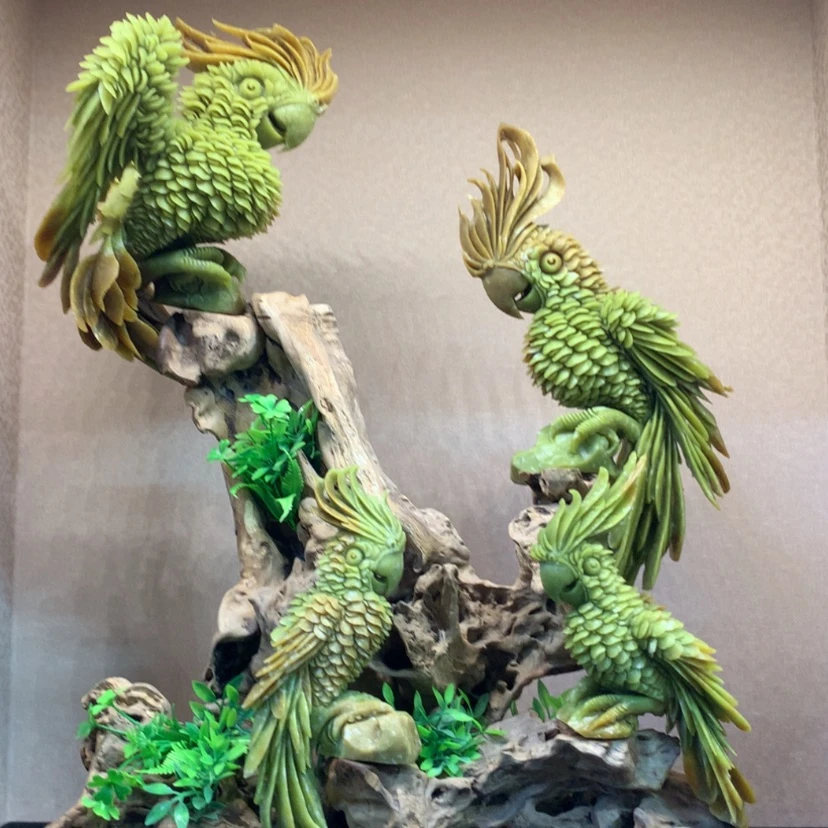 【闪购商品】未镶嵌蛇纹石玉摆件覆膜