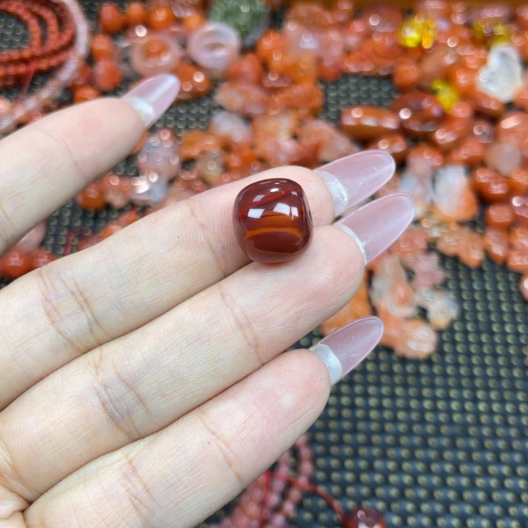 南红玛瑙未镶嵌颈饰老行单珠