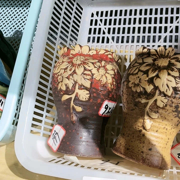 瓷片花盆多肉植物艺术品