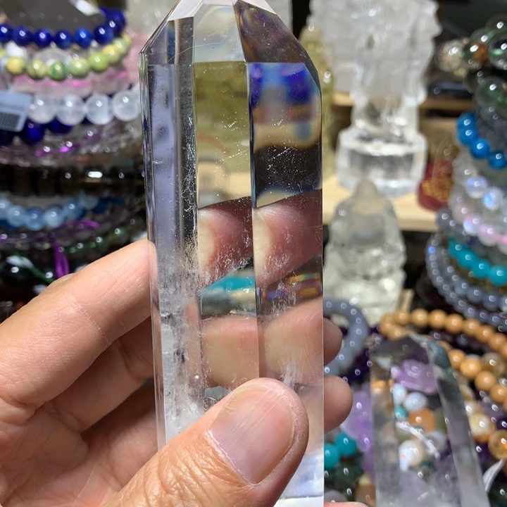 水晶珠宝半成品未镶嵌妙*原石摆件168