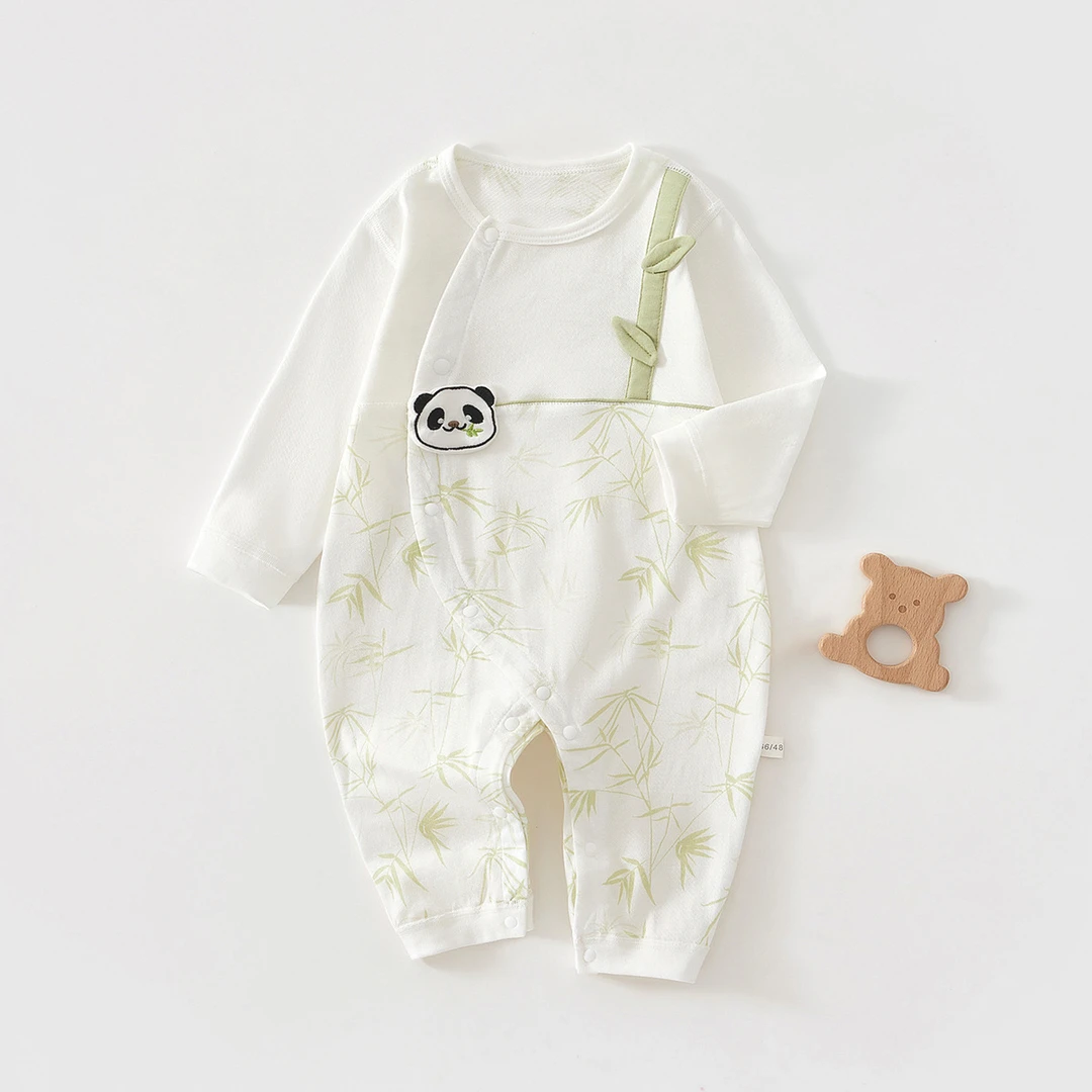 婴儿春秋无骨连体衣宝宝a类纯棉超萌爬爬服新生儿哈衣春装洋气