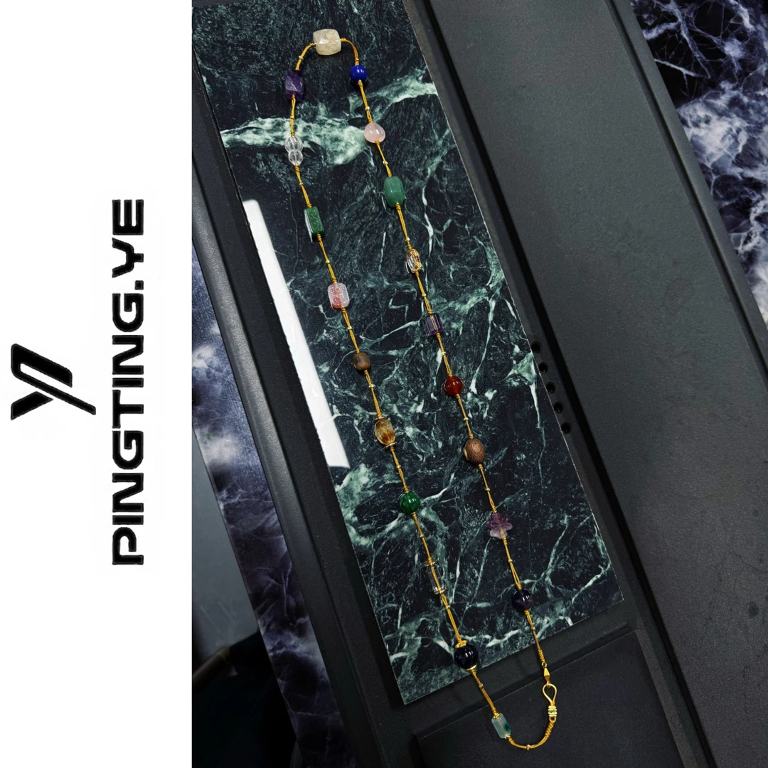 非金属布艺项链 复古手工编织时尚减龄长款项链