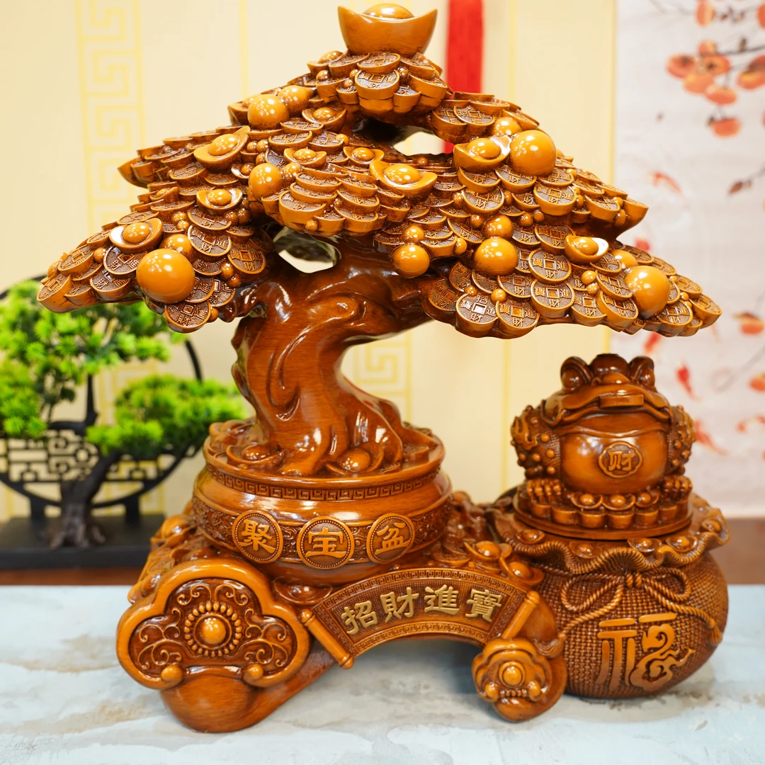 最新（招米进宝）XDH家居客厅玄关办公室装饰摆件（长36*高36厘米）