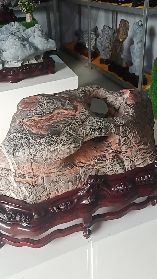 灵璧奇石大号山河原石天然摆件家居装饰