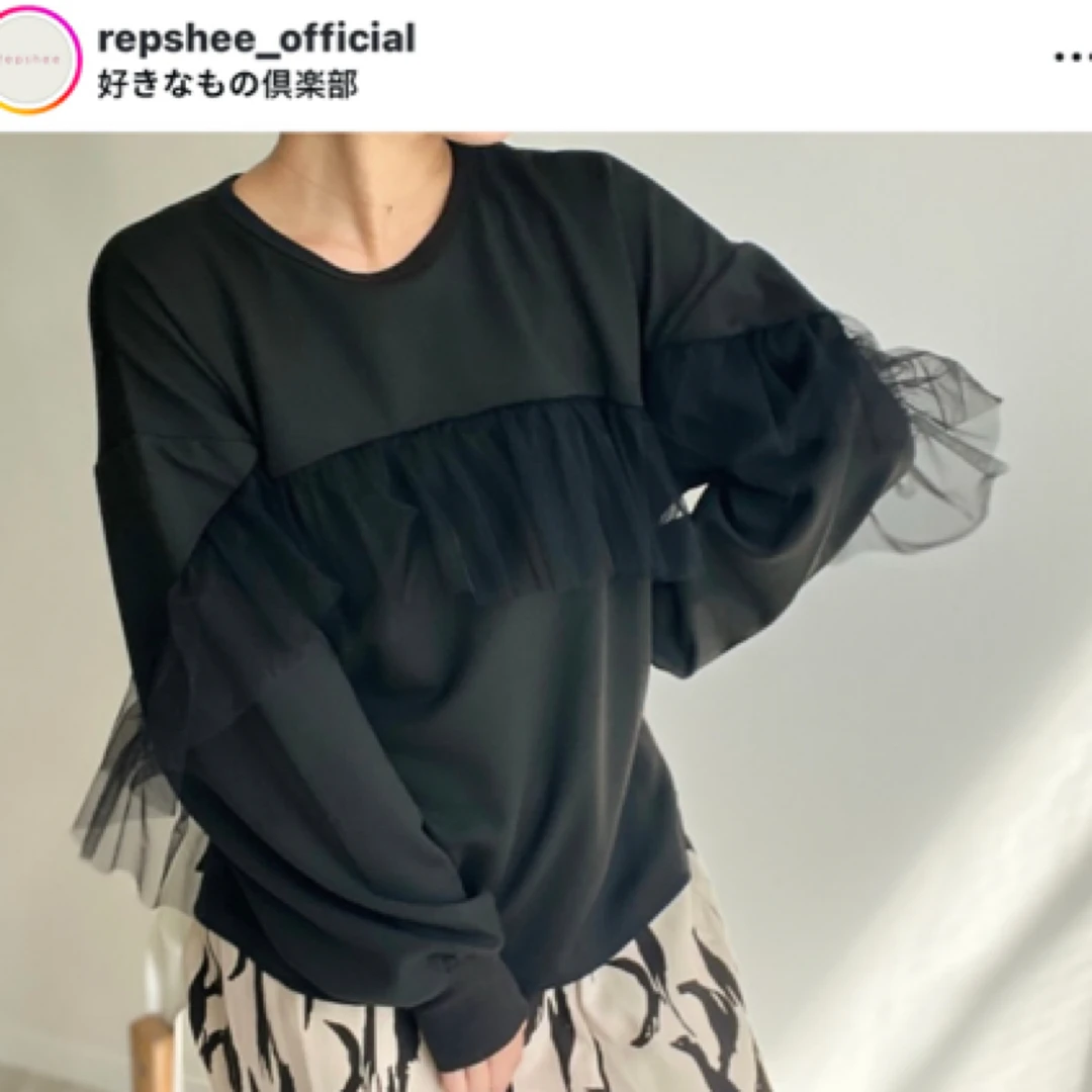 Ins气质假两件衬衫黑色圆领时尚设计师休闲