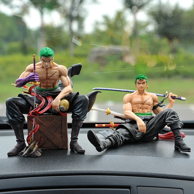 生日礼物网红海贼王索隆汽车装饰用品摆件车载手办动漫车内中控台