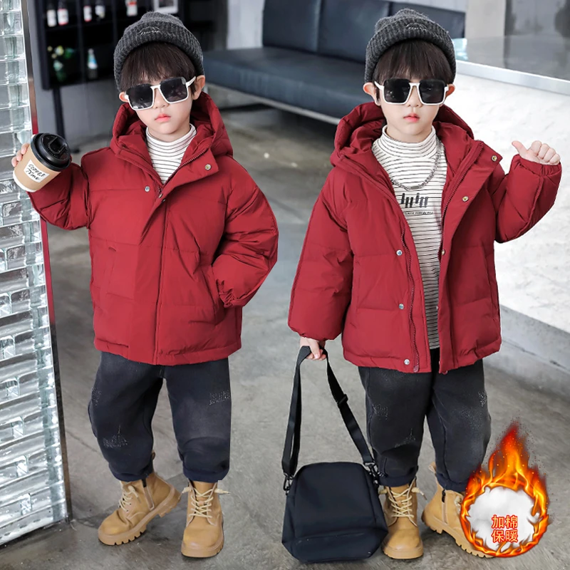 男童加厚棉衣冬季棉服儿童装2024新款宝宝夹棉外套小男孩棉袄