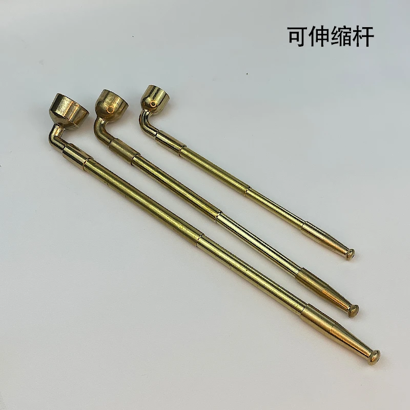 黄铜老式复古烟杆可伸缩