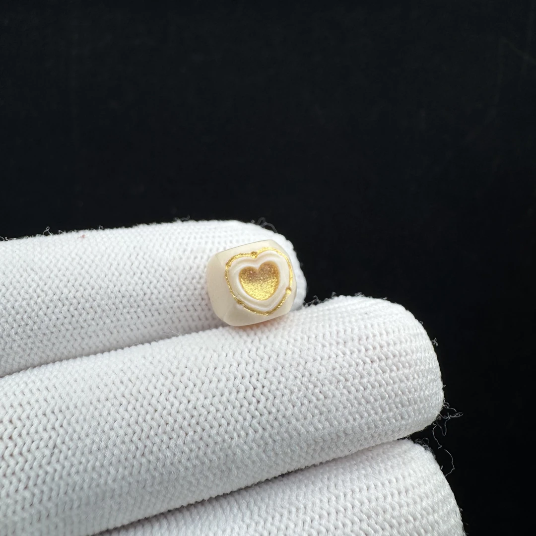 K7430天然猛犸 雕刻无相单珠9.6*8.9mm 一物一图 假一罚十