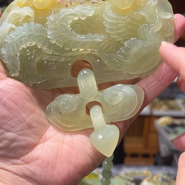 未镶嵌岫玉毛衣链