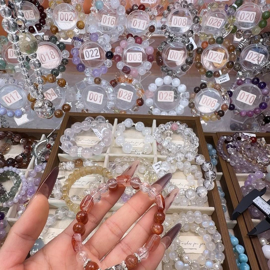 钱***婆银S925镶嵌烟晶手链