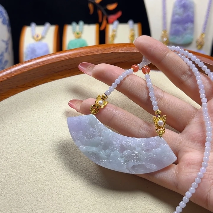 翡翠未镶嵌颈饰天然翡翠