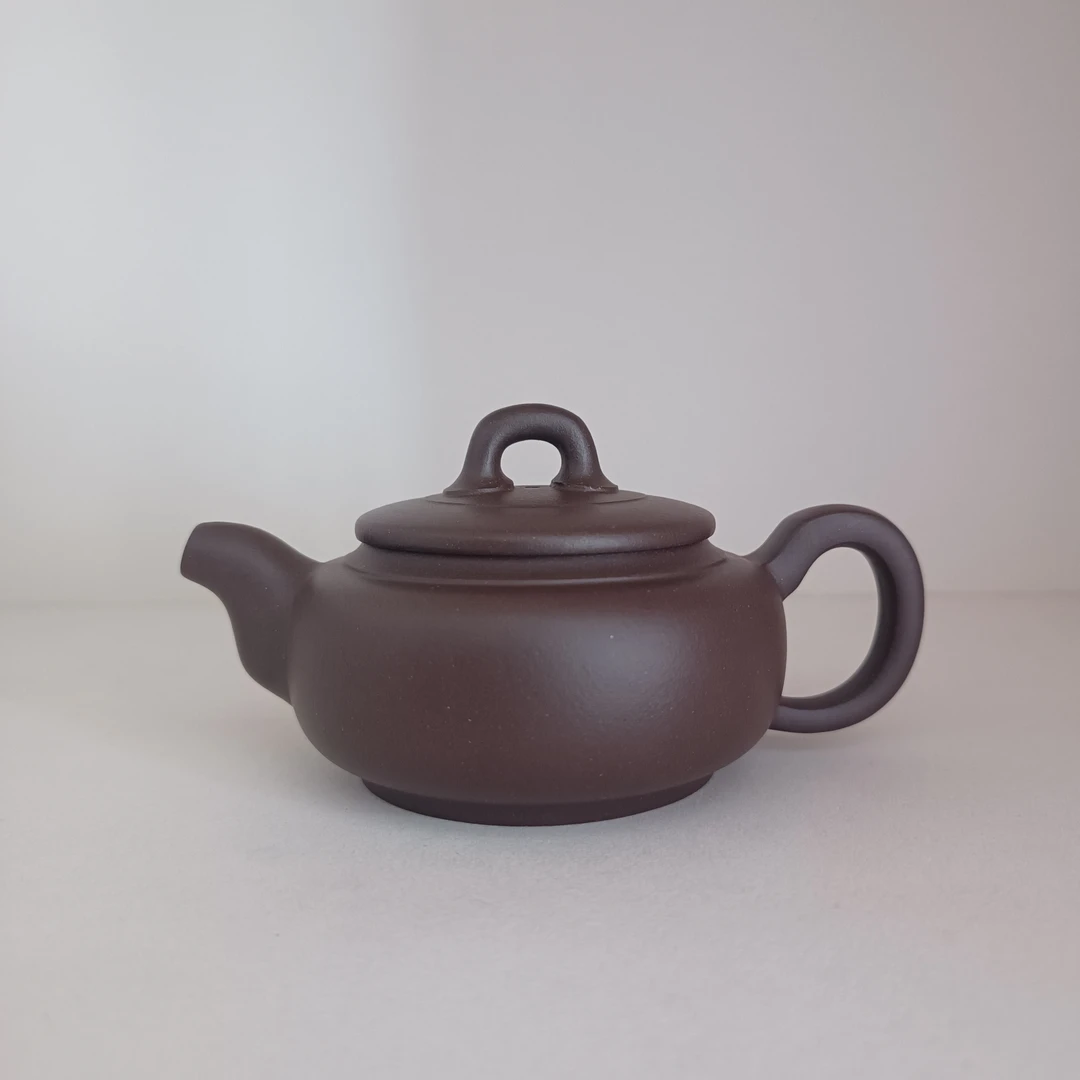 紫砂壶凝香老紫泥纯手工180cc正宗紫砂莲子壶家用泡茶壶送礼茶具