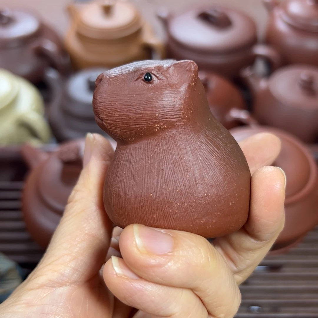 哇***蛙茶壶紫泥紫砂茶宠