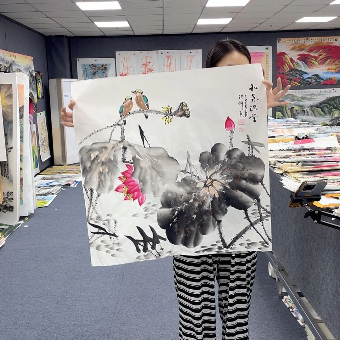 国画作品小姐姐放漏…