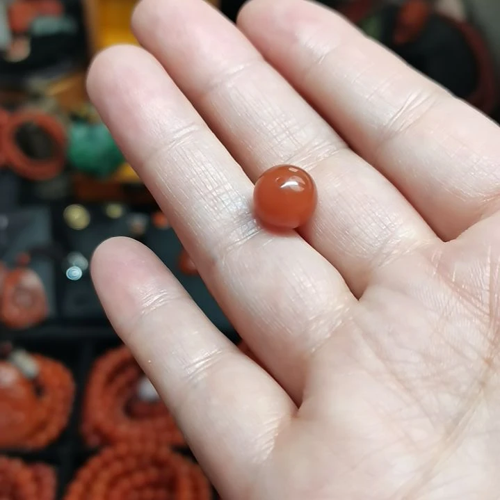 南红玛瑙单珠未镶嵌
