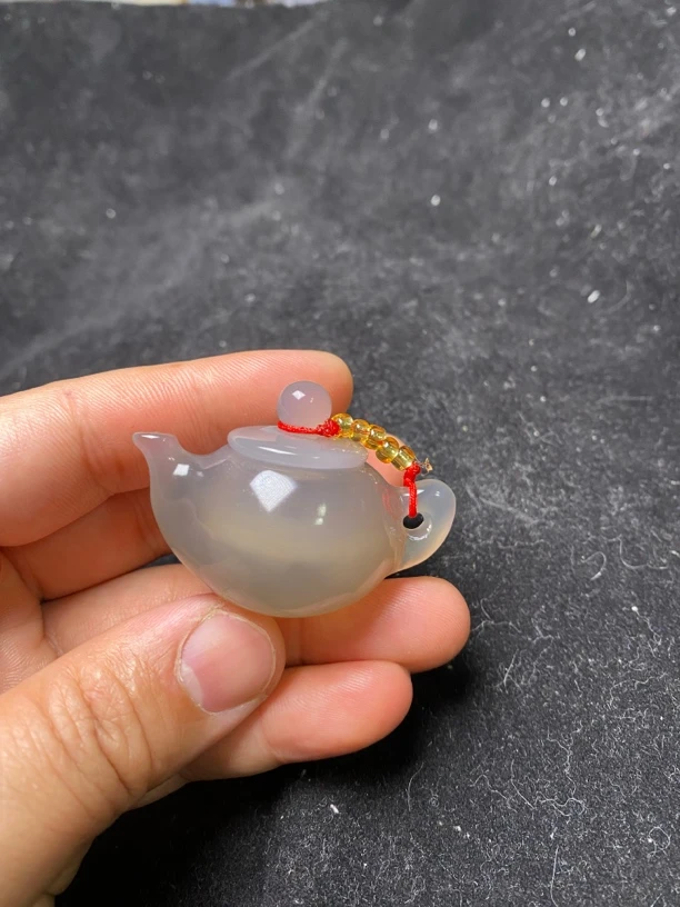 特价促销商品玛瑙材质手工雕刻茶壶