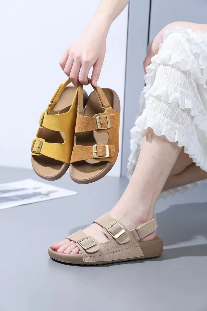 王姐专属-2025夏季新品外穿时尚复古平底沙滩鞋-【MXMN-5960】