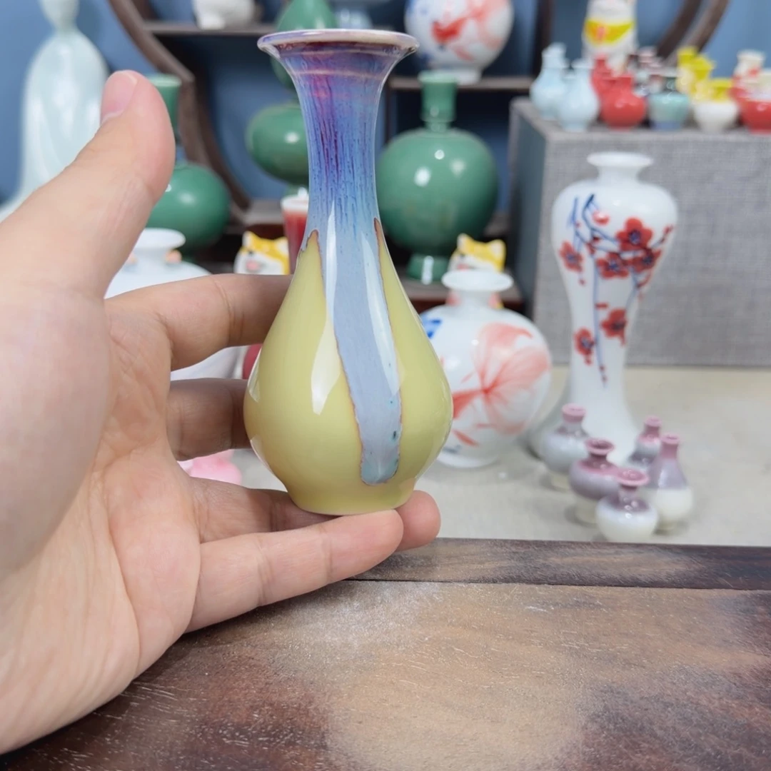 陶瓷手工小花器摆件