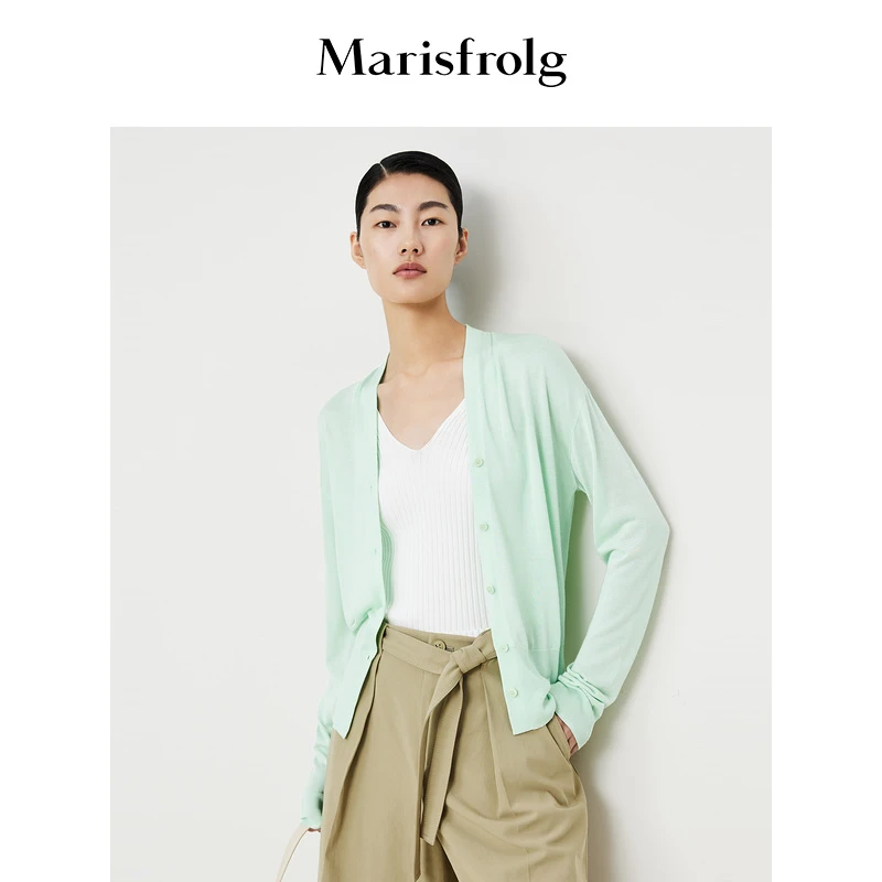 Marisfrolg玛丝菲尔休闲春夏宽松时尚舒适设计师针织衫A1DE2821M