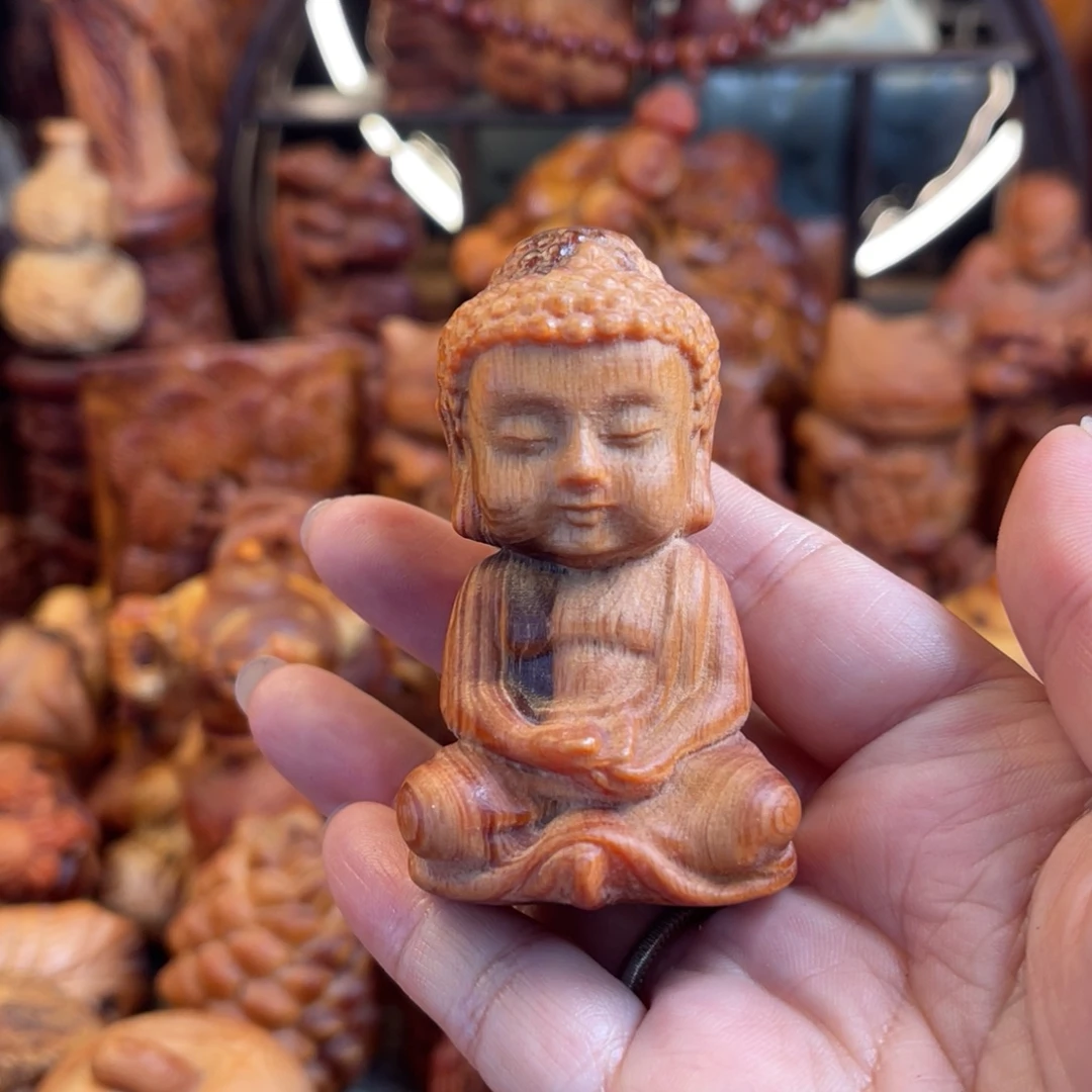 松木（琥珀木）其他微瑕宝宝佛