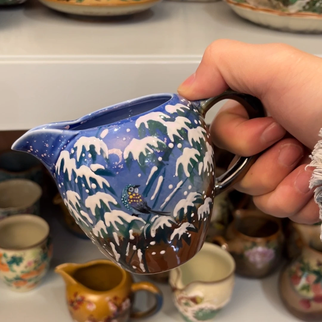 柴烧手工手绘陶瓷