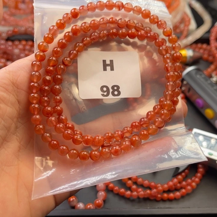 南红玛瑙未镶嵌多样性发货默认微瑕称重6mm