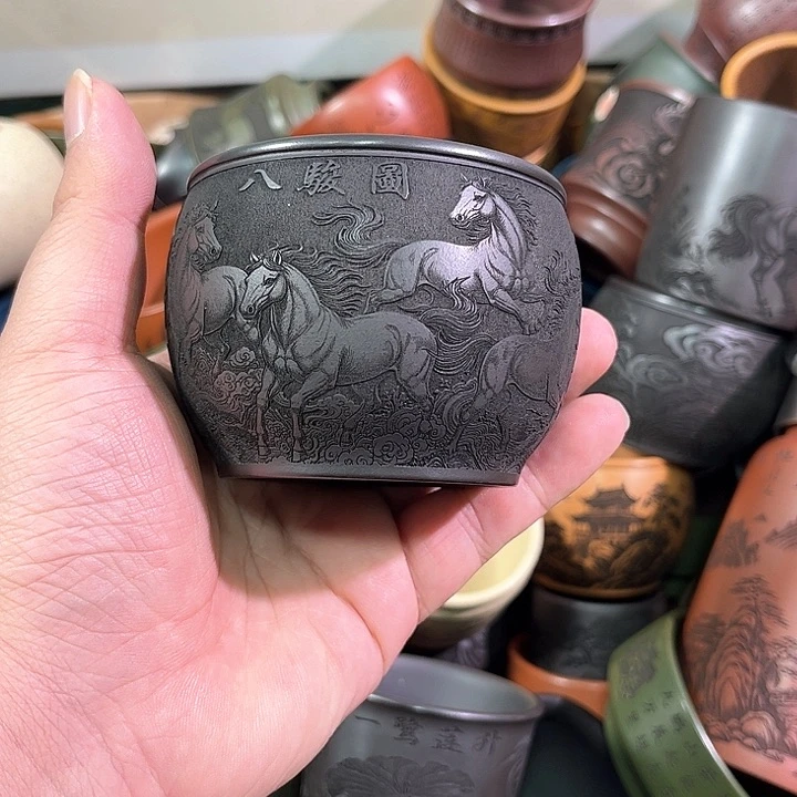 茶杯紫砂全手工紫砂主人杯